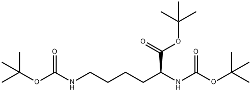 NA, NE-BIS-BOC-L-LYSINE TERT-BUTYL ESTER Structure