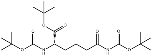 Na, Ne-bis-Boc-L-2-aminoadipamic Acid tert-Butyl Ester Structure
