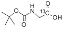 BOC-GLY-OH-1-13C 结构式