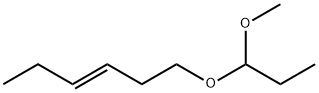 (E)-1-(1-methoxypropoxy)hex-3-ene Structure