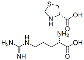 L-arginine mono[(R)-thiazolidine-4-carboxylate] Struktur