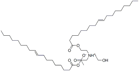 (2-hydroxyethyl)bis[2-(octadec-9-enoyloxy)ethyl]ammonium acetate Structure