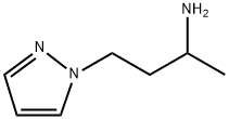 4-(1H-ピラゾール-1-イル)ブタン-2-アミン 化学構造式