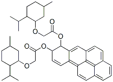 Acetic acid, ((5-methyl-2-(1-methylethyl)cyclohexyl)oxy)-, 7,8-dihydro benzo(a)pyrene-7,8-diyl ester, (1R-(1alpha(7R*,8R*(1R*,2S*,5R*)),2beta ,5alpha))-,97388-52-8,结构式