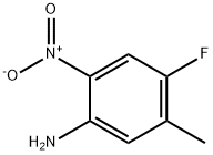 Benzenamine,  4-fluoro-5-methyl-2-nitro- Structure