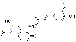 magnesium(2+) (Z)-4'-hydroxy-3'-methoxycinnamate Structure