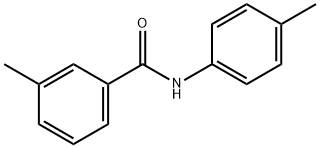 3-メチル-N-(4-メチルフェニル)ベンズアミド 化学構造式