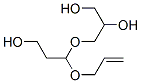 3-[2-ヒドロキシ-1-[(2-プロペニルオキシ)メチル]エトキシ]-1,2-プロパンジオール 化学構造式