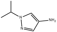 1-イソプロピル-1H-ピラゾール-4-イルアミン 化学構造式