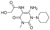 97434-57-6 Glycolamide,  N-(6-amino-1,2,3,4-tetrahydro-3-methyl-2,4-dioxo-1-piperidino-5-pyrimidinyl)-  (7CI)