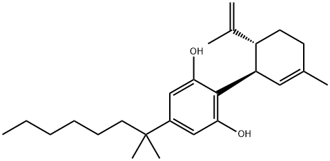 (-)-5'-DMH-CBD 结构式