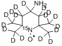 4-アミノ-2,2,6,6-テトラメチルピペリジン-D17:15N-1-オキシル 化学構造式