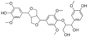 2-[2,6-Dimethoxy-4-[tetrahydro-4-(4-hydroxy-3,5-dimethoxyphenyl)-1H,3H-furo[3,4-c]furan-1-yl]phenoxy]-1-(4-hydroxy-3-methoxyphenyl)-1,3-propanediol|