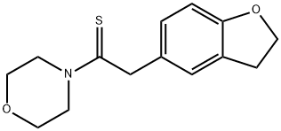 2-(2,3-二氢苯并呋喃-5-基)-1-吗啉代乙硫醇,97483-11-9,结构式