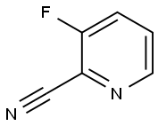 2-シアノ-3-フルオロピリジン 化学構造式