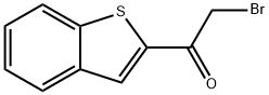 1‐(1‐ベンゾチオフェン‐2‐イル)‐2‐ブロモ‐1‐エタノン 化学構造式