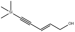 TRANS-5-TRIMETHYLSILYL-2-PENTEN-4-YN-1-OL Struktur