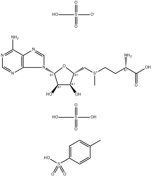 Ademetionine disulfate tosylate Struktur