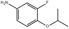 3-フルオロ-4-イソプロポキシアニリン 化学構造式