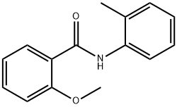 2-甲氧基-N-(2-甲基苯基)苯甲酰胺, 97597-47-2, 结构式