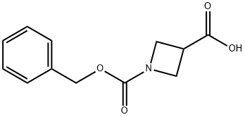 N-CBZ-アゼチジン-3-カルボン酸 化学構造式
