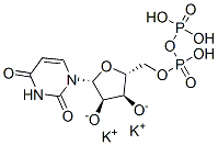 Uridine 5'-(trihydrogen diphosphate), dipotassium salt Structure