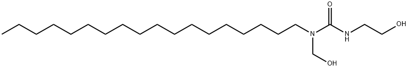 3-(2-hydroxyethyl)-1-(hydroxymethyl)-1-octadecylurea Structure