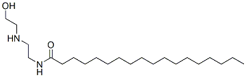 Octadecanamide, N-[2-[(2-hydroxyethyl)amino]ethyl]-, 2-chloroethanol-quaternized Structure