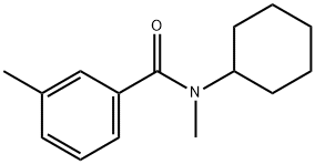 N-环己基-N-甲基-3-甲基苯甲酰胺 结构式