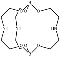 2,8,10,16,17,23-hexaoxa-5,13,20-triaza-1,9-diborabicyclo[7.7.7]tricosane 结构式