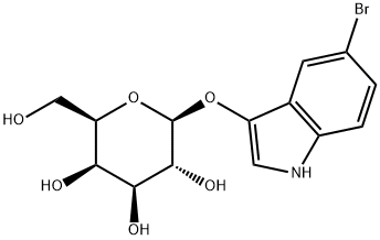 5-Bromo-3-indolyl-beta-D-galactopyranoside Struktur