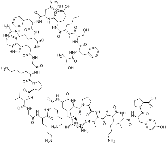 (PHE2,NLE4)-ACTH (1-24) (HUMAN, BOVINE, MOUSE, OVINE, PORCINE, RABBIT, RAT),97773-00-7,结构式