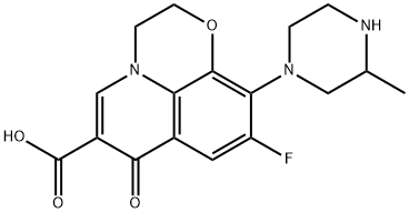 N-DESMETHYL OFLOXACIN Struktur