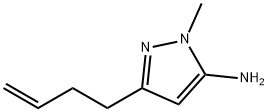 1H-Pyrazol-5-amine,  3-(3-butenyl)-1-methyl-  (9CI) Struktur