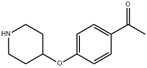 1-[4-(4-PIPERIDINYLOXY)PHENYL]-ETHANONE 结构式