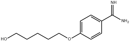 4-((5-羟基戊基)氧基)苯甲脒, 97844-81-0, 结构式