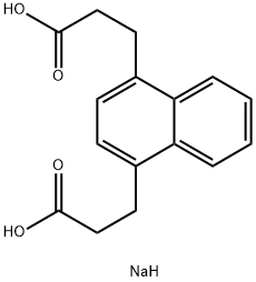 3,3'-(1,4-NAPHTHYLIDINE)DIPROPIONATE, 2NA Structure