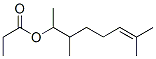 3,7-ジメチル-6-オクテン-2-オールプロパノアート 化学構造式