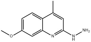 2-HYDRAZINO-7-METHOXY-4-METHYLQUINOLINE Struktur
