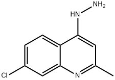 7クロロ4ヒドラジノ2メチルキノリン 化学構造式