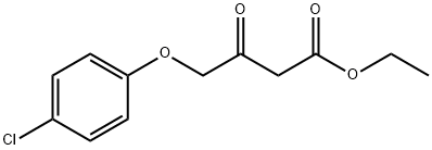 4-(4-クロロフェノキシ)-3-オキソブタン酸エチル 化学構造式