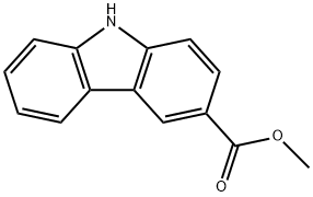 Methyl 3-carbazolecarboxylate 化学構造式