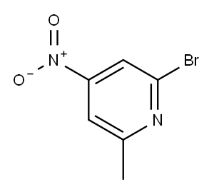 2-Bromo-6-methyl-4-nitropyridine ,97% Structure