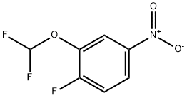 2-(Difluoromethoxy)-1-fluoro-4-nitro-benzene 结构式