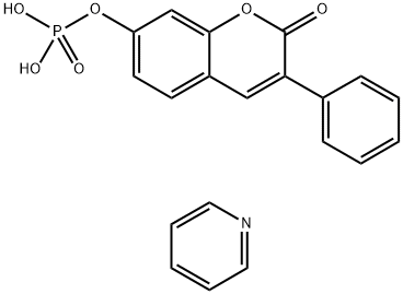 3-PHENYL-7-COUMARINYL PHOSPHATE HEMIPYRIDINE SALT Structure