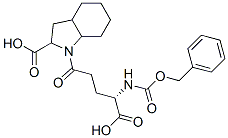 1-(N-carbobenzoxy-gamma-glutamyl)perhydroindoline-2-carboxylic acid 结构式