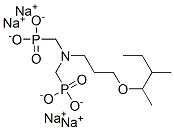 [[[3-(1,2-ジメチルブトキシ)プロピル]イミノ]ビス(メチレン)]ビスホスホン酸/ナトリウム,(1:x) 化学構造式