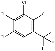 2,3,4,5-TETRACHLOROBENZOTRIFLUORIDE Structure