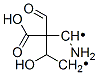 1,4-Butanediyl,  1-amino-2-carboxy-2-formyl-3-hydroxy-  (9CI) 结构式