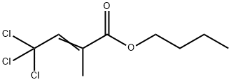 Butyl 4,4,4-trichloro-2-methyl but-2-enoate 结构式